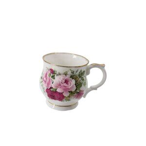 Heirloom Pink Rose Bone China Teacup Mug England Vintage 93811